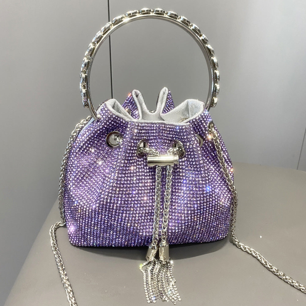 Sac à main femme brillant – Style européen et américain avec strass éclatants