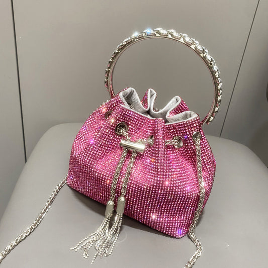 Sac à main femme brillant – Style européen et américain avec strass éclatants