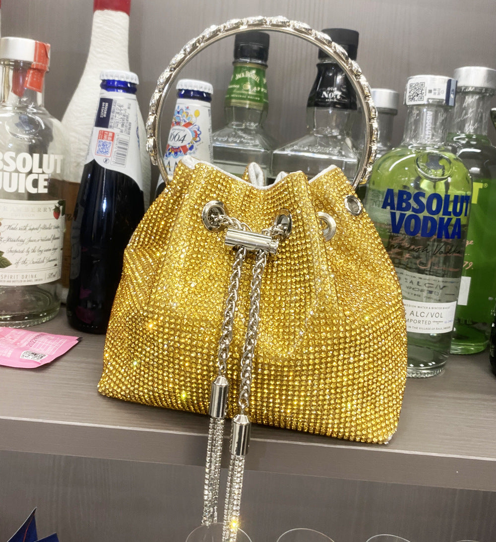 Sac à main femme brillant – Style européen et américain avec strass éclatants