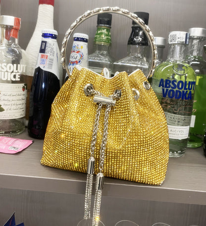 Sac à main femme brillant – Style européen et américain avec strass éclatants