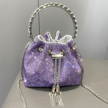 Sac à main femme brillant – Style européen et américain avec strass éclatants