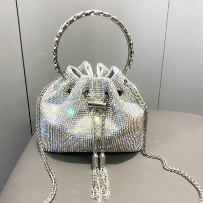 Sac à main femme brillant – Style européen et américain avec strass éclatants
