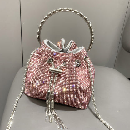 Sac à main femme brillant – Style européen et américain avec strass éclatants