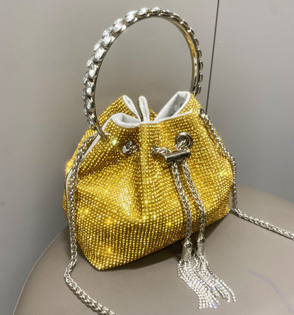 Sac à main femme brillant – Style européen et américain avec strass éclatants