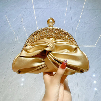 Mini pochette de soirée pour femme – Chic et élégante, ornée de diamants scintillants