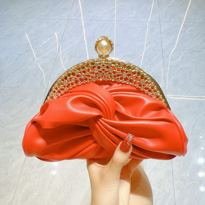 Mini pochette de soirée pour femme – Chic et élégante, ornée de diamants scintillants