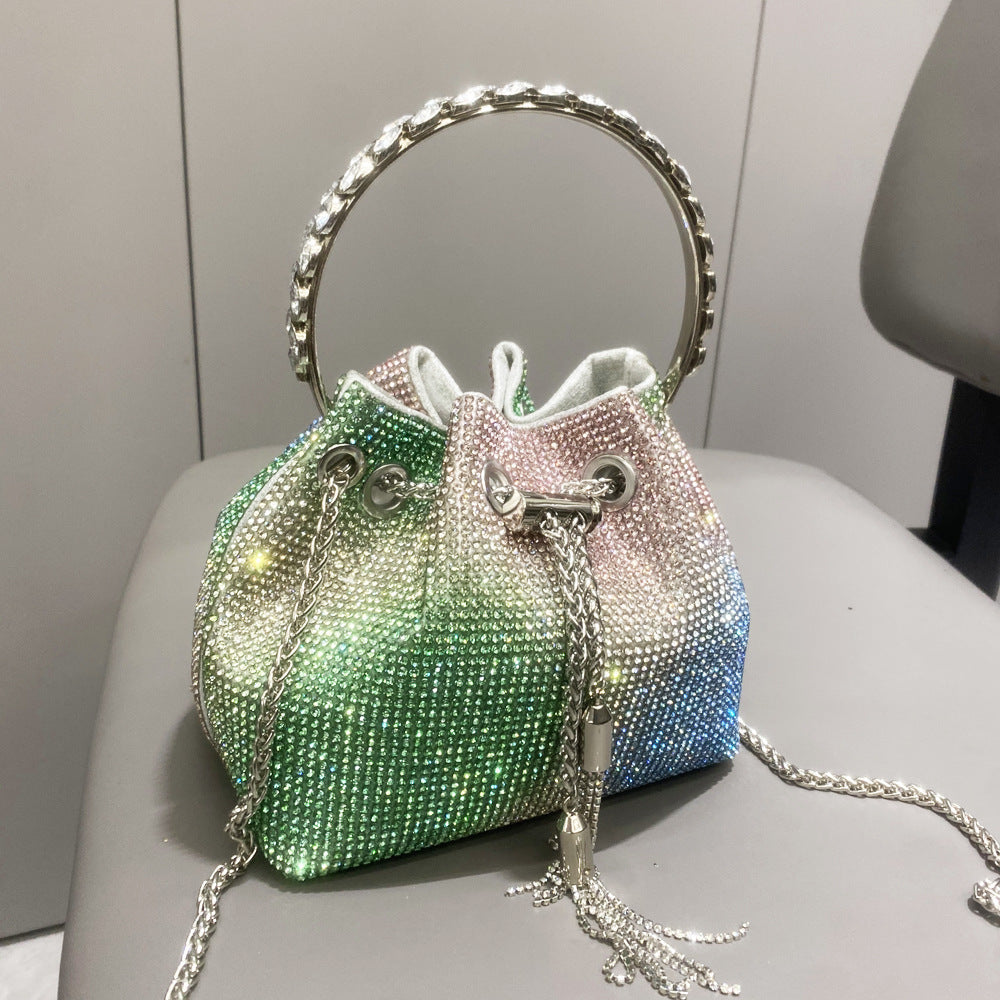 Sac à main femme brillant – Style européen et américain avec strass éclatants