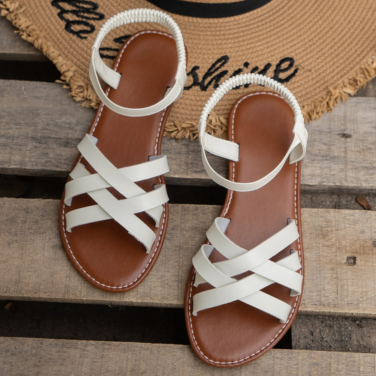 Sandales plates femme – Style coréen tendance