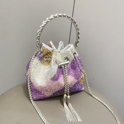 Sac à main femme brillant – Style européen et américain avec strass éclatants