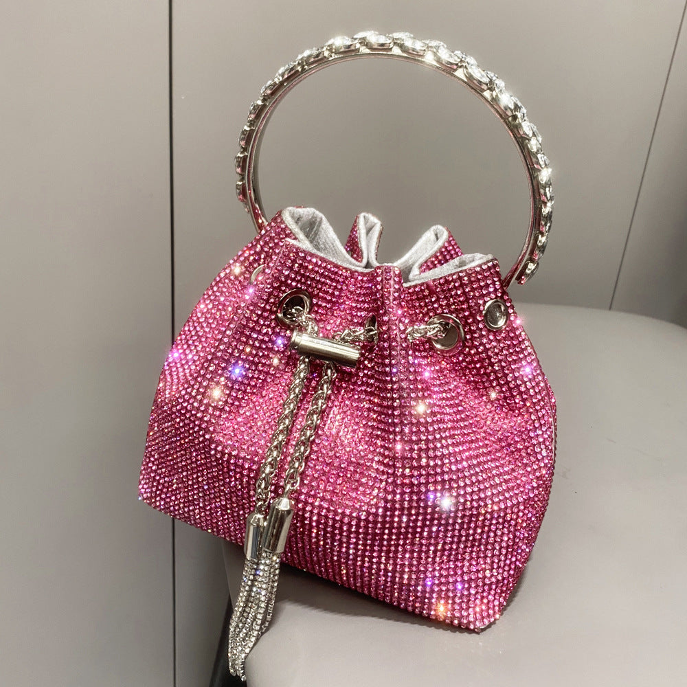 Sac à main femme brillant – Style européen et américain avec strass éclatants